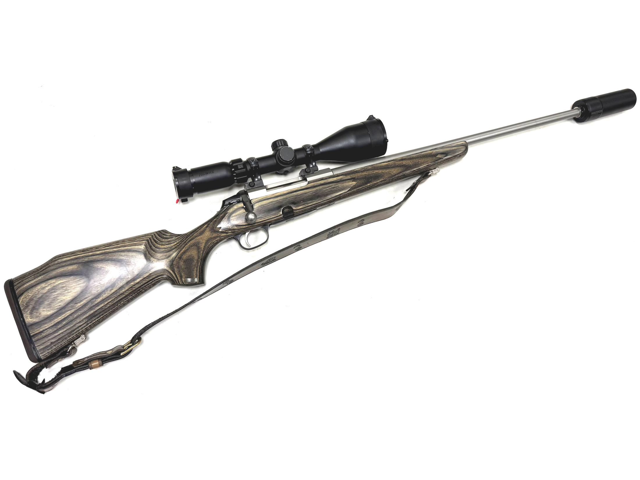 used tikka .222 m595 stainless laminate