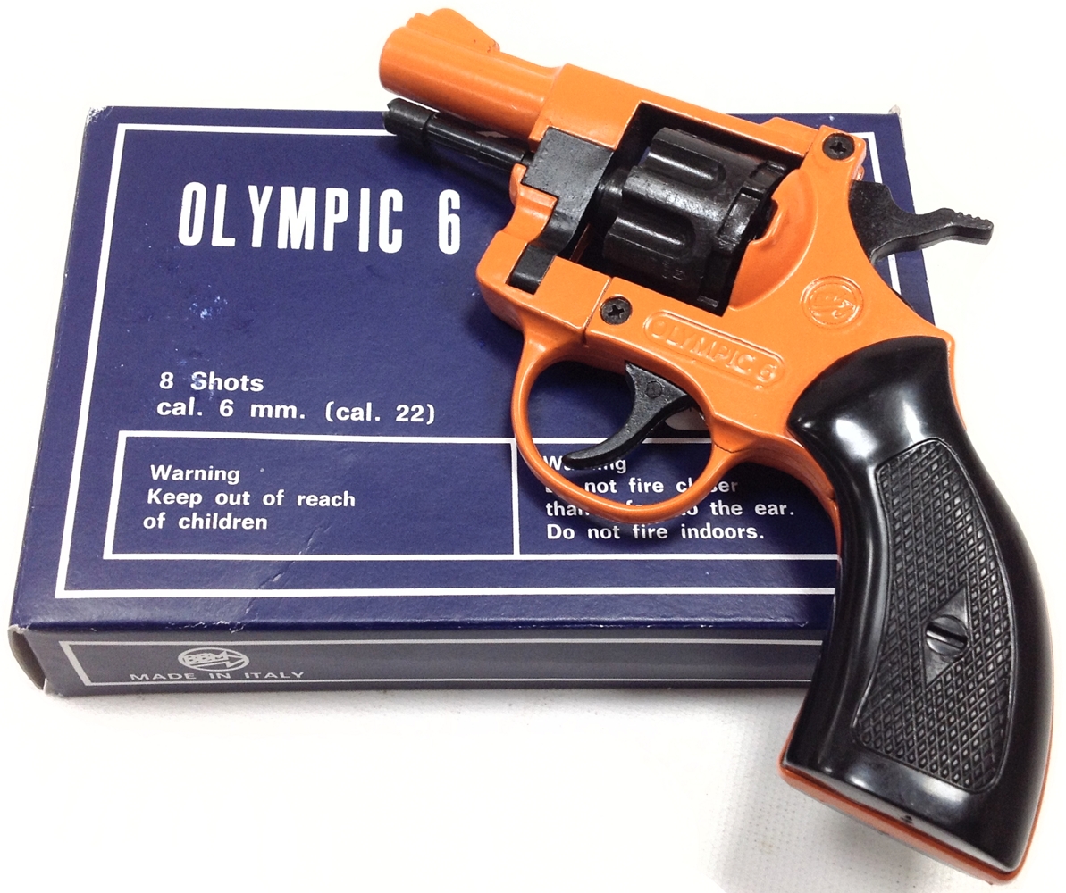 Olympic 6 Orange Blank Firing Pistol