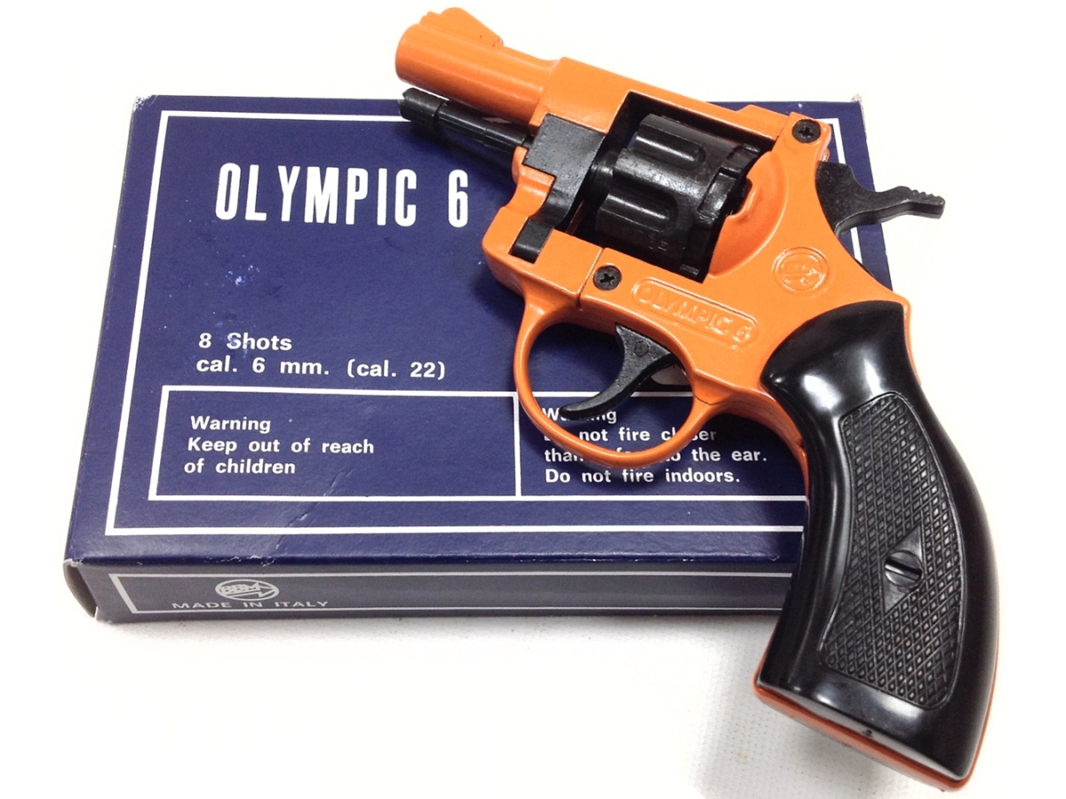 Olympic 6 Orange Blank Firing Pistol