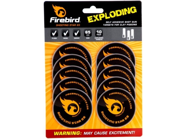 Firebird Exploding Clay Pigeon Targets