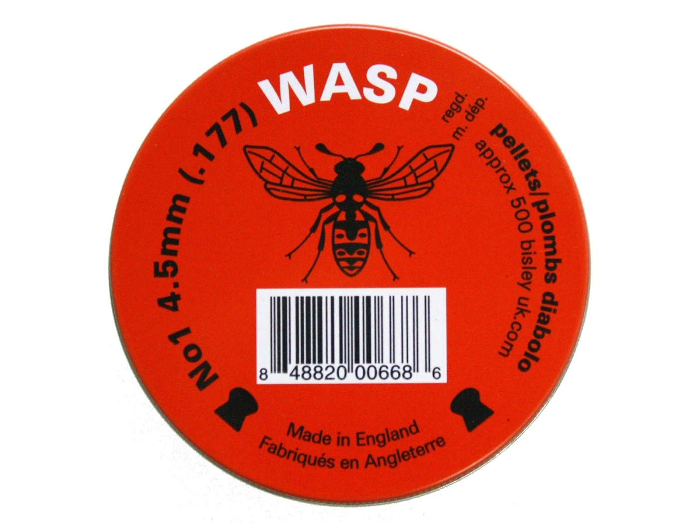 Wasp Red Tin .177 Pellets For Air Rifles