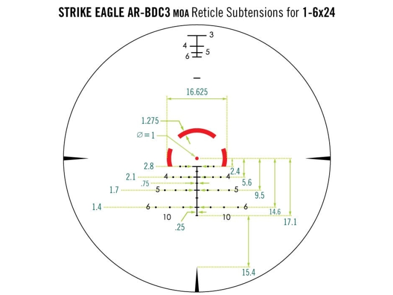 vortex ar-bdc3 reticle