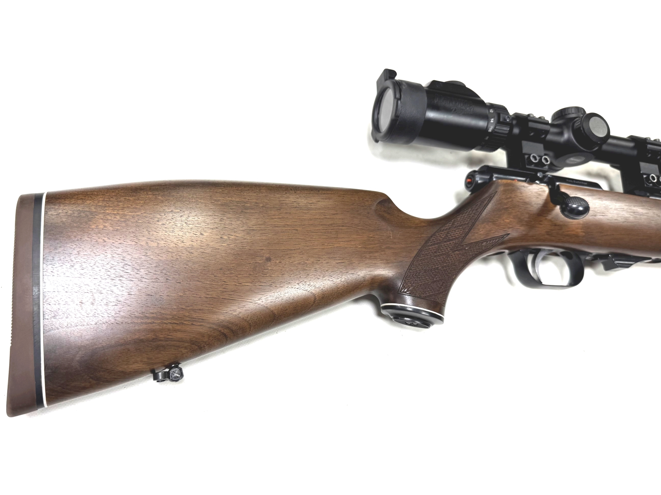 weihrauch hw60 j .17 hmr rifle with hawke scope used