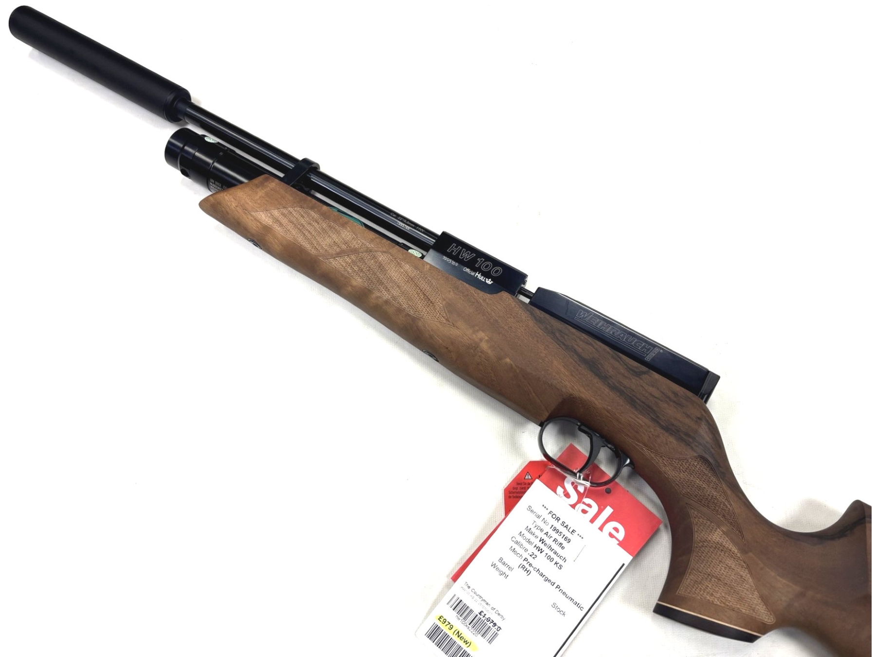 Weihrauch HW100 KS .22 Pre-Charged Air Rifle - 251010/007 Image 3