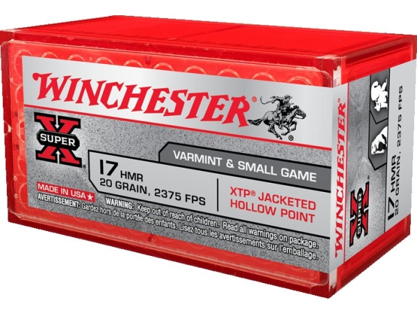 Winchester .17 HMR 20gr XTP Super X Ammunition