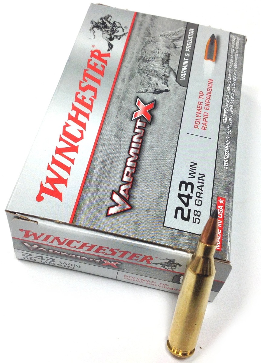 Winchester .243 58gr Varmint X Ammuntion X243P