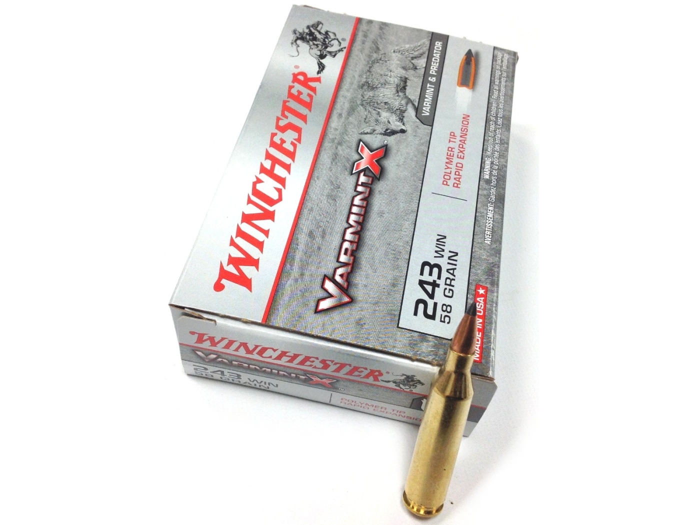 Winchester .243 58gr Varmint X Ammuntion X243P