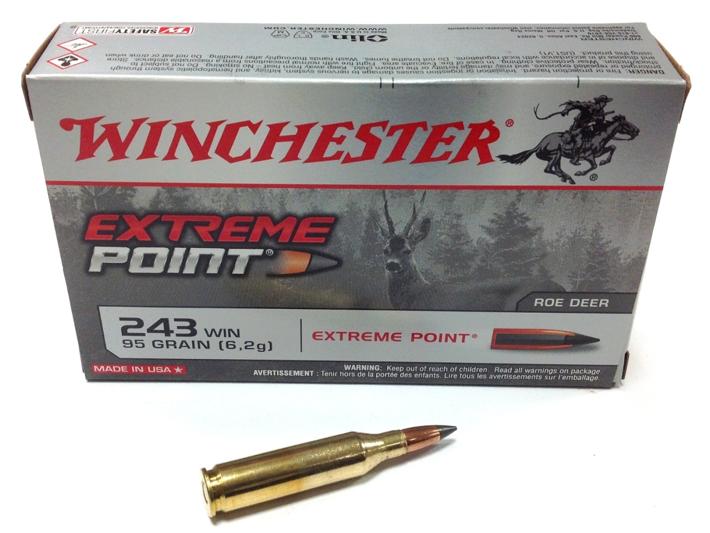 Winchester Extreme Point .243 95gr Ammunition