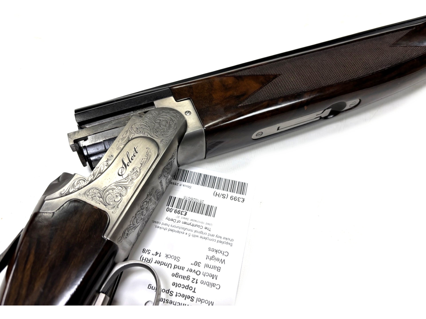 Used Winchester Select Sporting Topcote 30" Over And Under Image 3