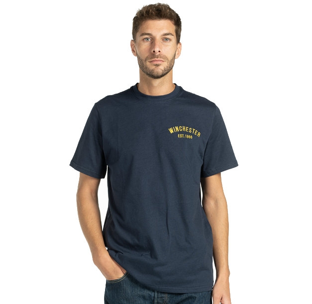 winchester colombus navy blue tee shirt