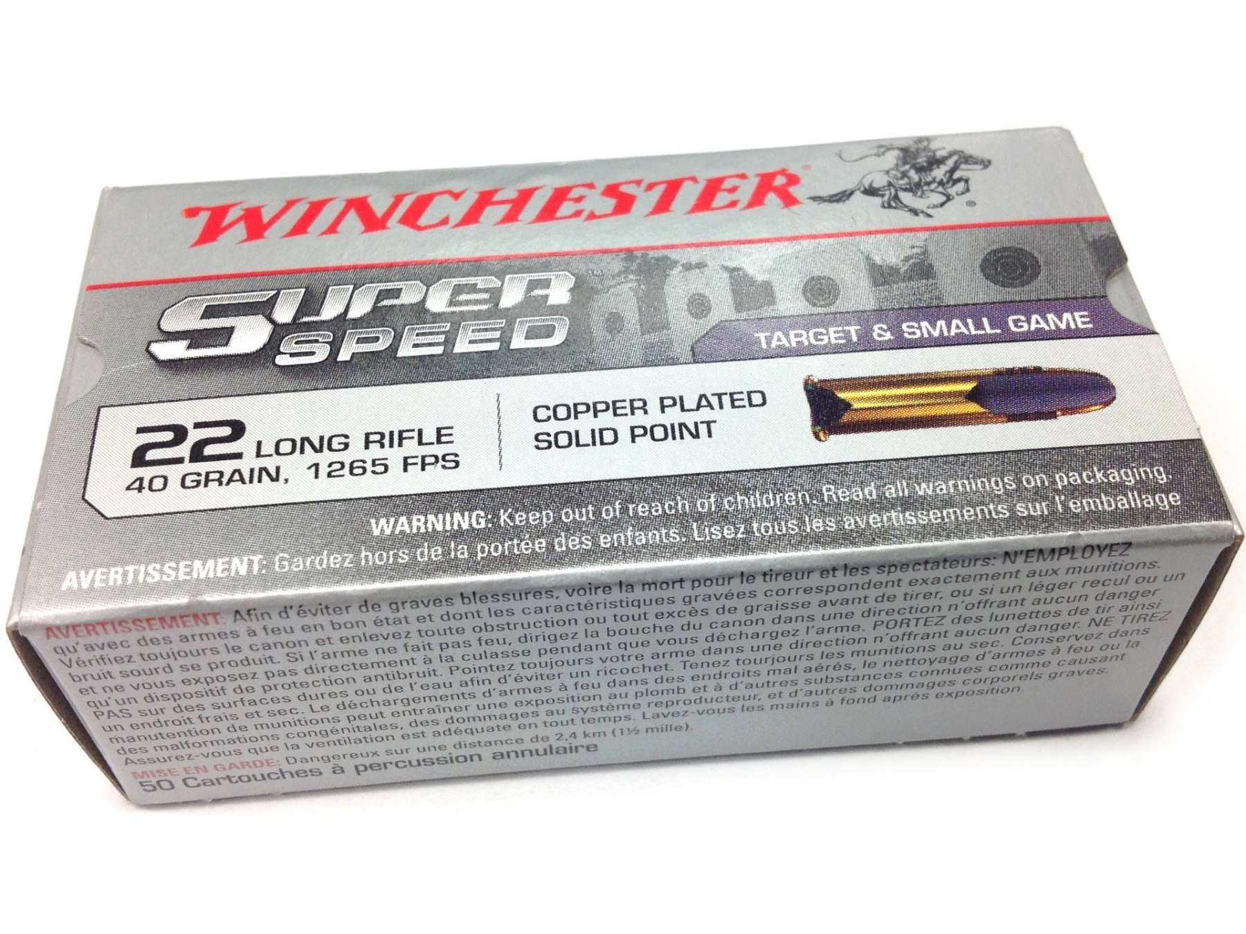 Winchester .22LR Super Speed 40gr Ammunition