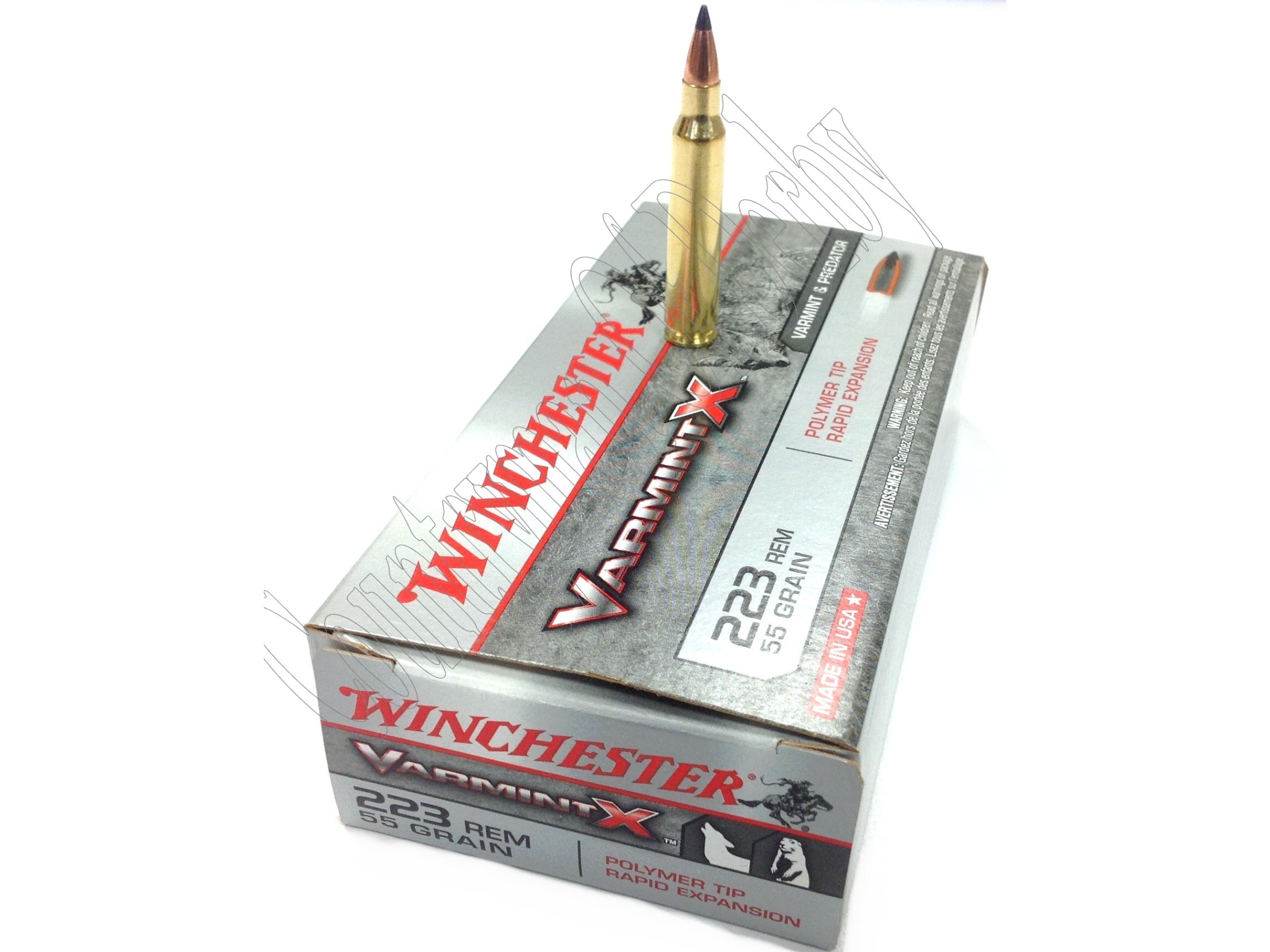 Winchester .223 55GR V-Max Ammunition