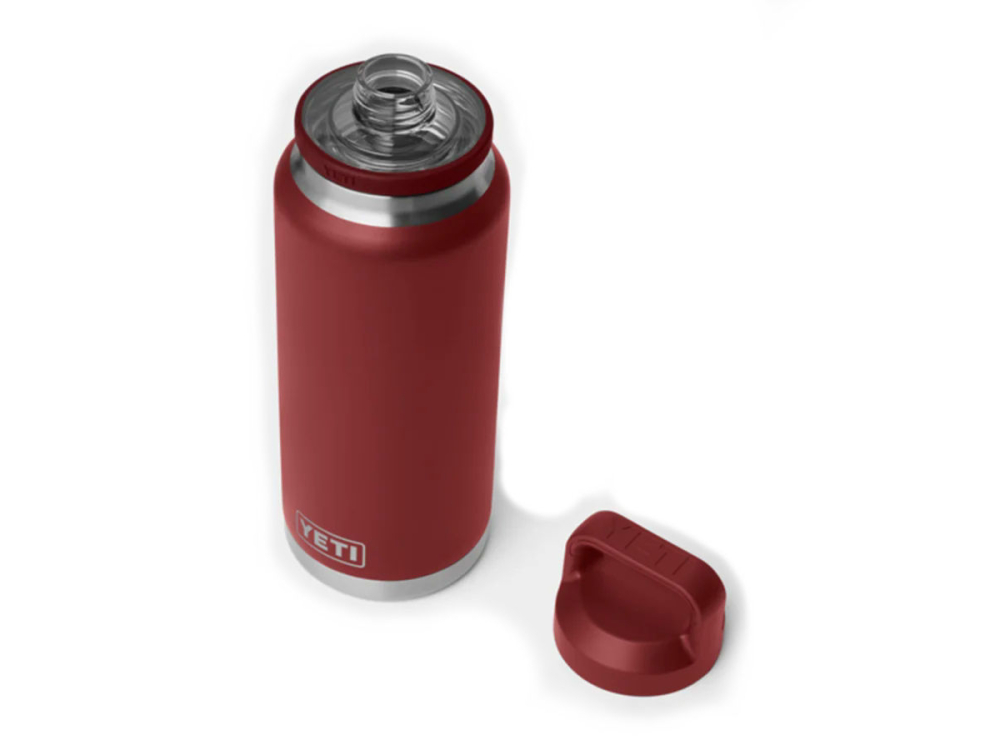 red stag yeti 36oz rambler chug cap leakproof