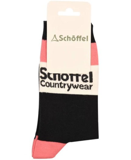 schoffel ladies single socks pink heritage