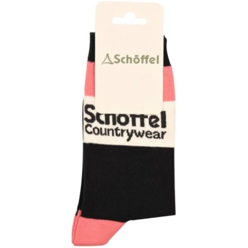 schoffel ladies single socks pink heritage