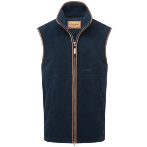 schoffel oakham petrol blue gilet