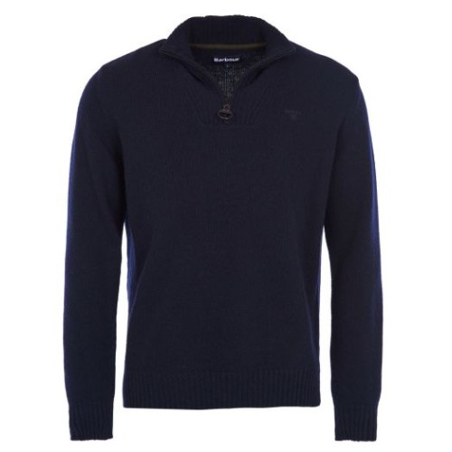 barbour essential half zip lambswool