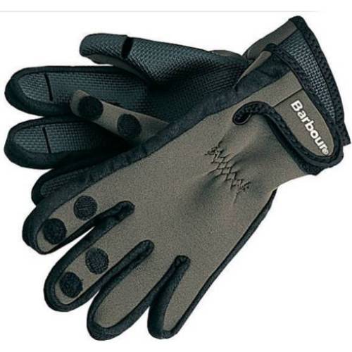 Barbour Neoprene Shooting Gloves - Green