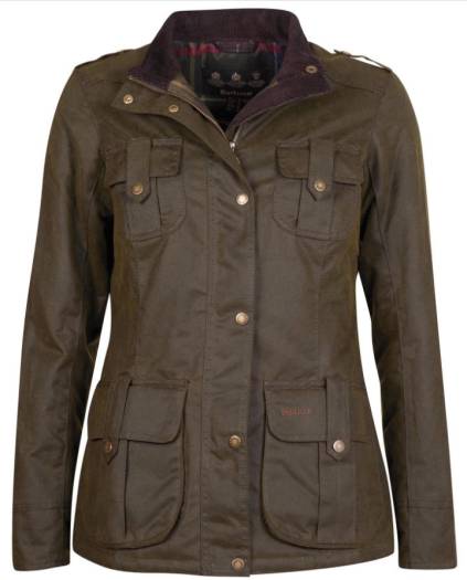 barbour winter defence wax cotton jacket