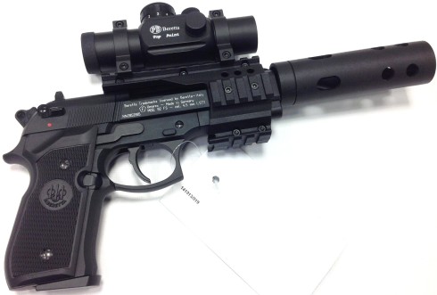 Beretta 92 .177 CO2 Air Pistol With Red Dot Sight