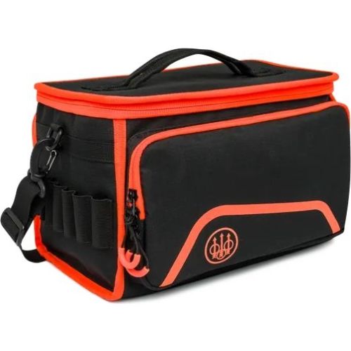 Image Of Beretta Challenge 150 Cartridge Bag Black & Orange beretta challenge bag