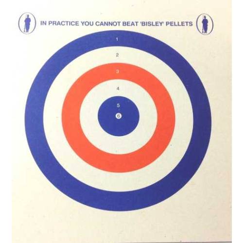 Bisley 17cm Coloured Airgun Targets