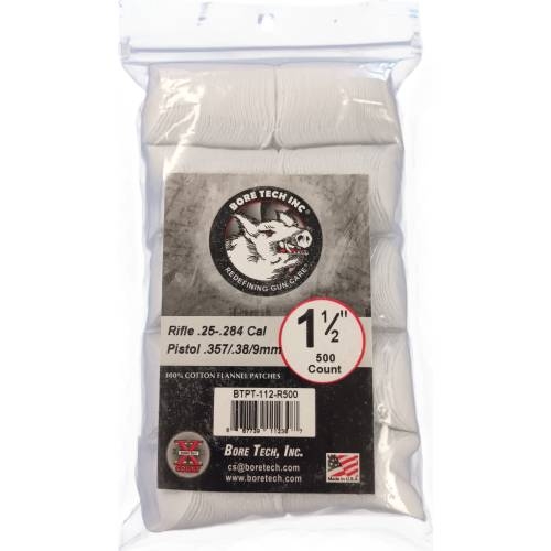 Bore Tech 1.5" Round Rifle Cleaning Patches