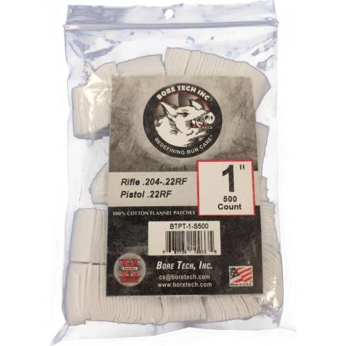 Bore Tech 1 Inch Square Rifle Cleaning Patches