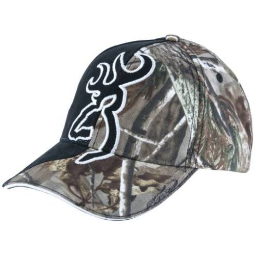 Browning Big Buckmark Black And Camo Cap