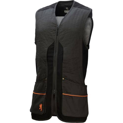 browning claymaster ash grey skeet shooting mesh cotton front