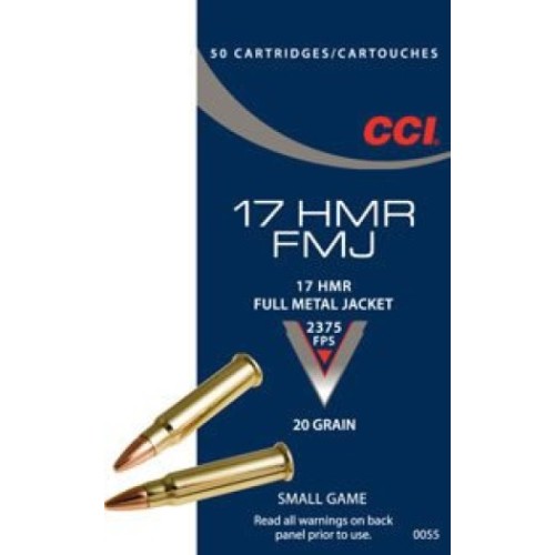 CCI .17 HMR 20Gr FMJ Ammunition