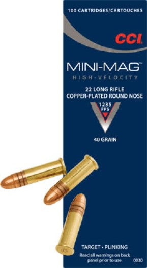 CCI Mini-Mag .22lr 40gr High Velocity Ammunition 0030
