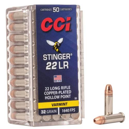 CCI Stinger 32gr HP .22 LR Ammunition