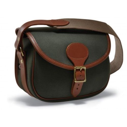 Croots Rosedale 100 Canvas&Leather Cartridge Bag - Green / Tan