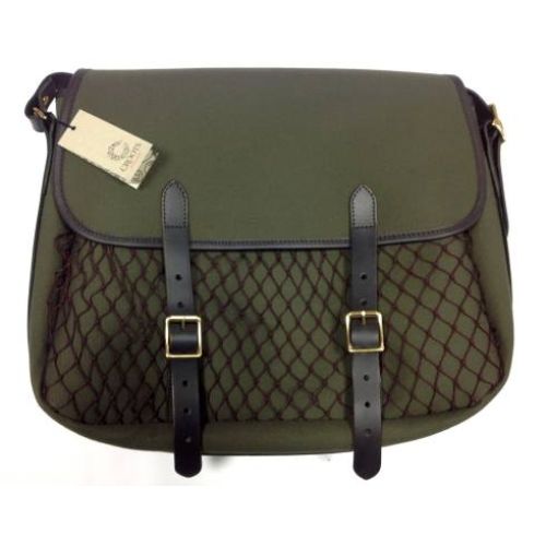 Croots Rosedale Canvas&leather Game Bag - Green