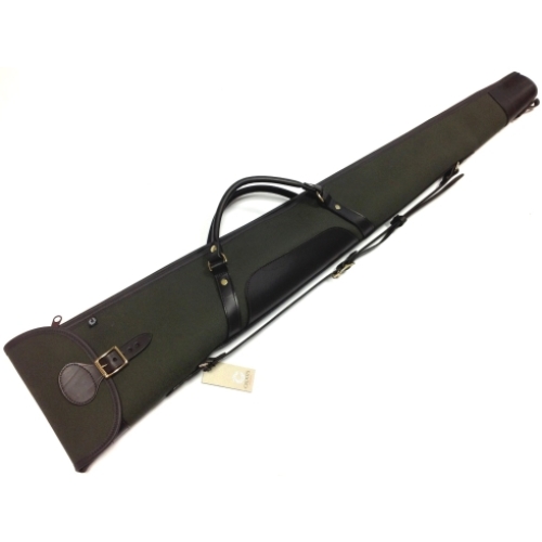 Croots Rosedale Canvas & Leather 30" Shotgun Bag - Loden Green