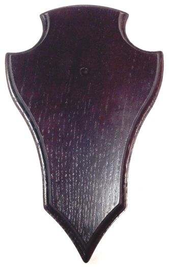 Dark Brown Deer Trophy Mounting Shield 19x12