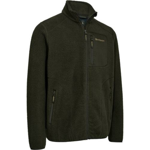 Image Of Deerhunter Atlas Fleece Jacket Forest Green deerhunter atlas fleece jacket forest green