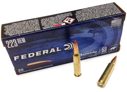 federal 223 53 grain vmax ammo