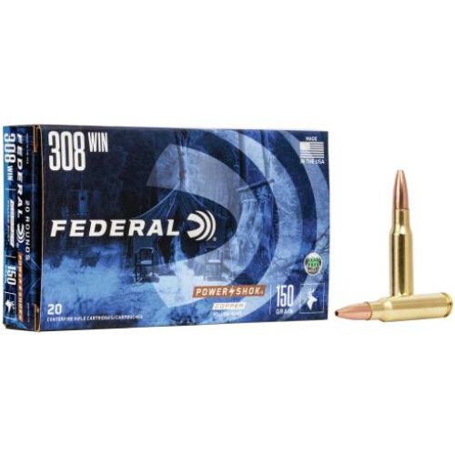 Federal .308 150Gr HP Power-Shok Copper Non-Toxic Ammunition