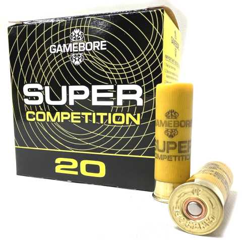 Gamebore Super Competition 20 Gauge 21gm Fibre Cartridges
