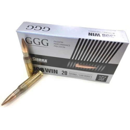 GGG .308 Sierra HPBT 175Gr Match Ammunition