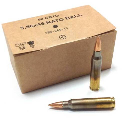 Nato 5.56x45 Nato Ball .223 62gr FMJ Ammunition