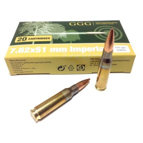 ggg imperial match 155gr .308 ammo