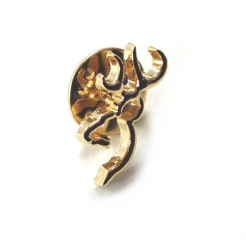 browning gold pin badge