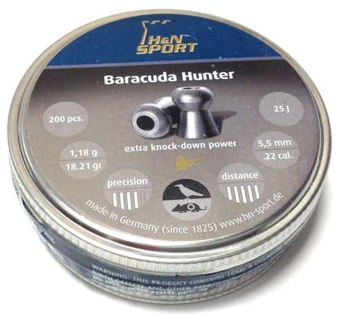 H&N Baracuda Hunter .22 Hollow Point Pellets x 200