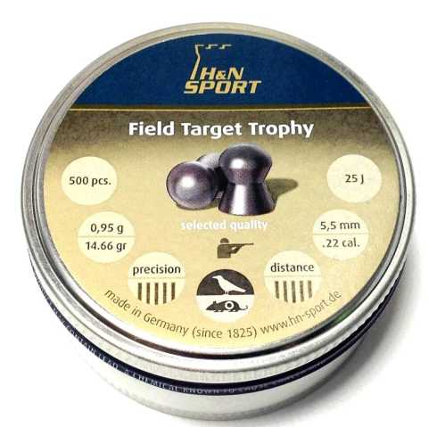 H&N FTT Field Target Trophy .22 Pellets 