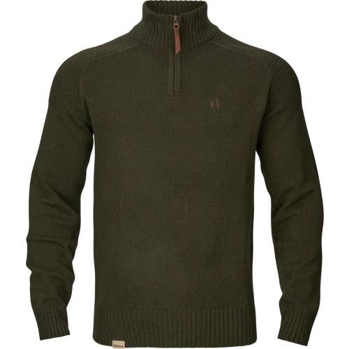harkila wool zip half jumper