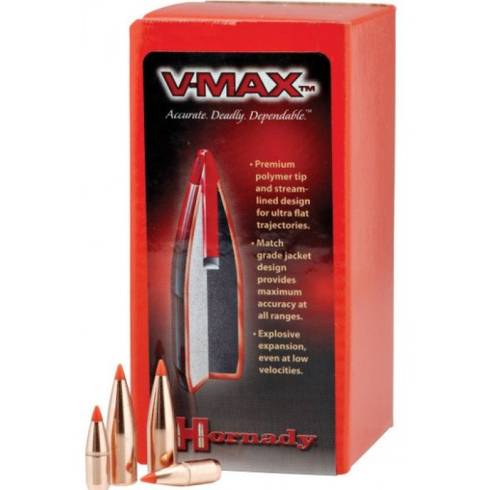 Hornady .22 Cal 35gr V-Max Bullets - 22252