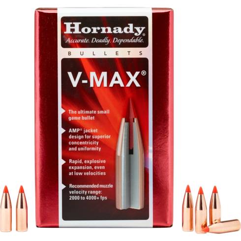 Hornady 6mm 65Gr V-Max Bullets - 22415